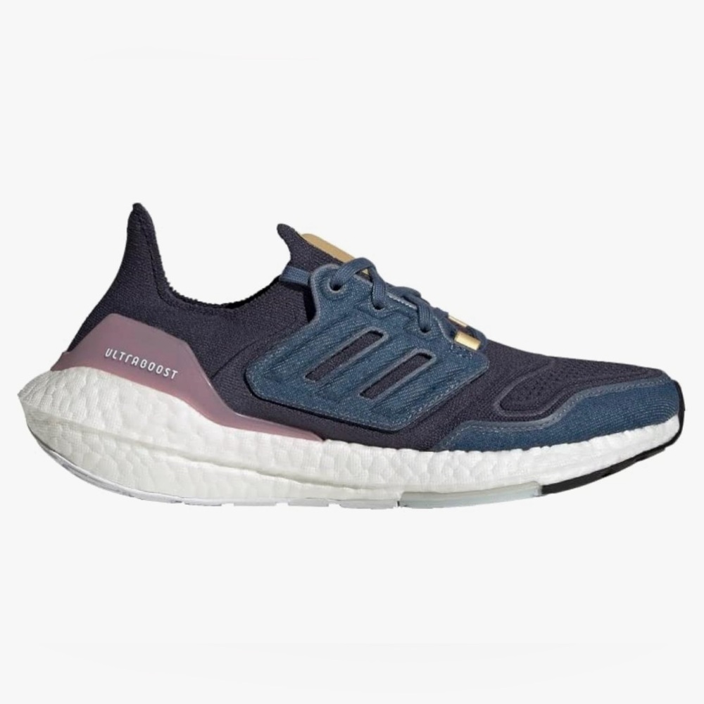 adidas Ultraboost Navy and Pink Athletic Shoes